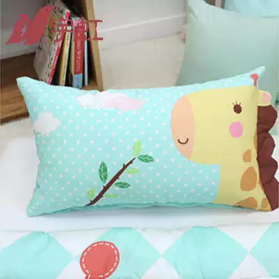 Yuhong children's pillow cotton Korean cartoon kindergarten baby anti-deviation head pillow 1-3-6 years old buckwheat pillow