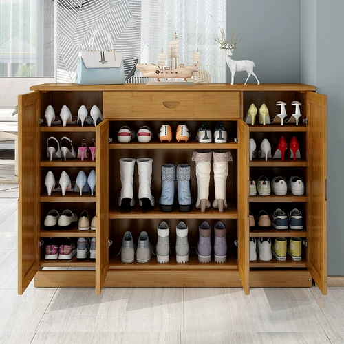 Простые туфли, деревянная универсальная вместительная и большая система хранения