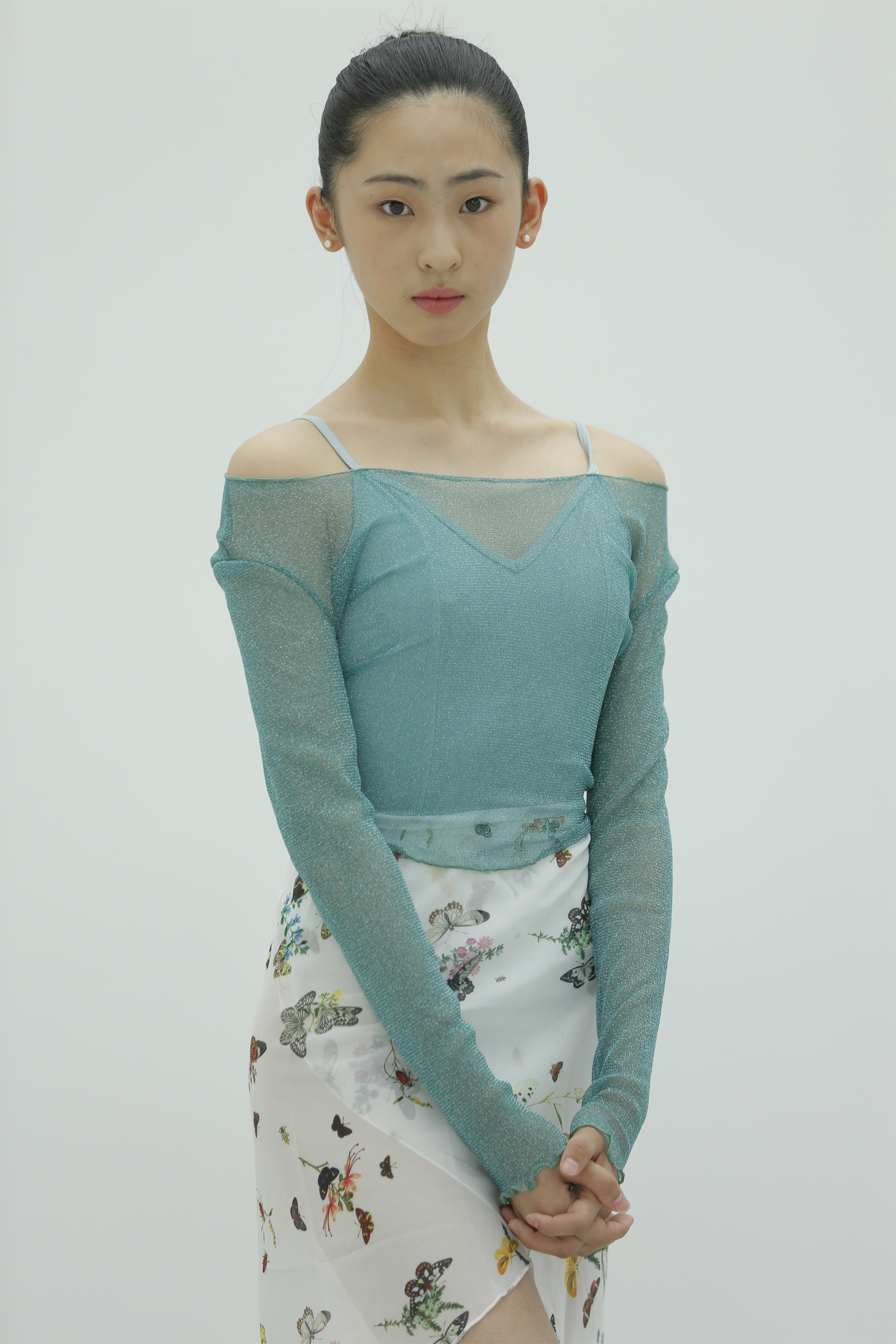 Junshang ballet JUNSHINE dance gauze classical dance ballet gymnastics clothing basic training clothing female color mesh gauze