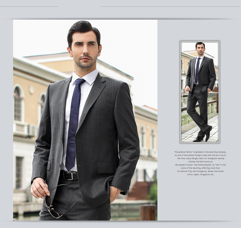 Costume homme YOUNGOR en laine pour automne - Ref 1559473 Image 10