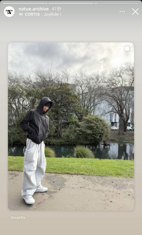 Cortis an Qianhao Same Style Brand New Korean Natue Drawstring Sweatpants Without Cross Print Thin Style Cortis an Qianhao Same Style Brand New Korean Natue Drawstring Sweatpants Without Cross Print Thin Style