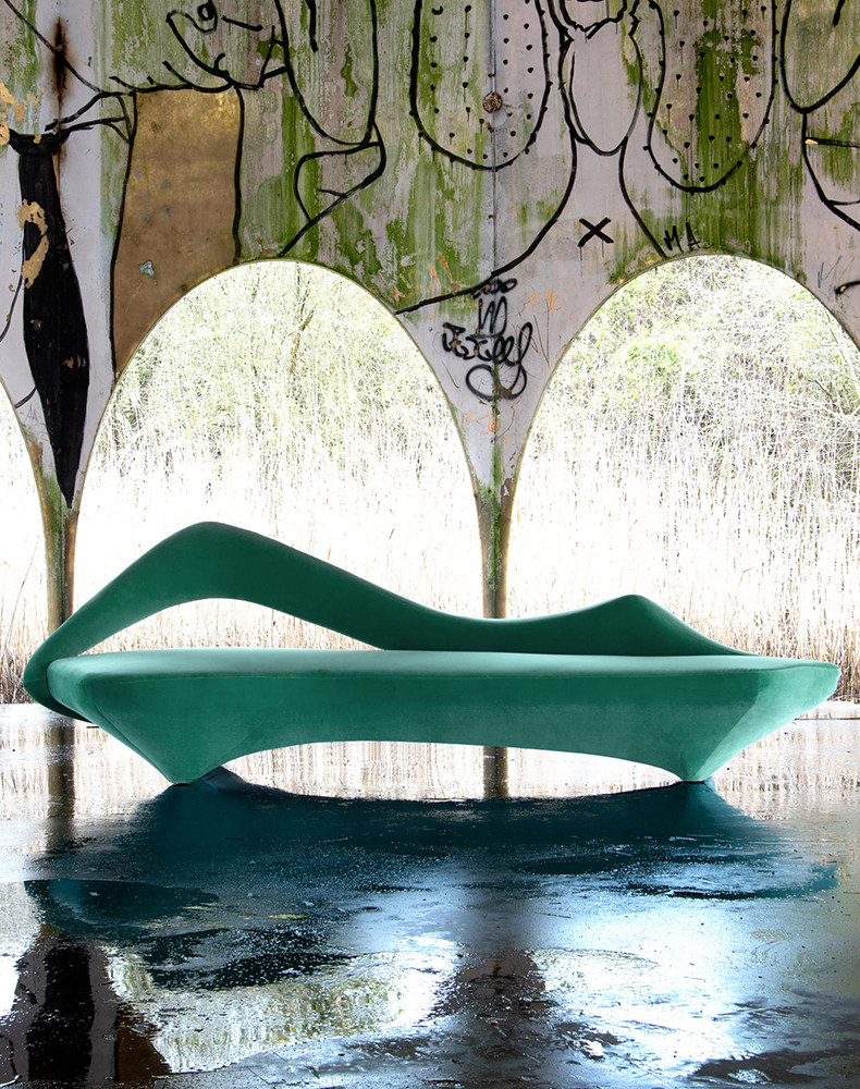 Nordic modern designer Zaha creative Alien Hollowed-out Casual Styling Living-room Sample Room Multiperson Backrest Sofa-Taobao