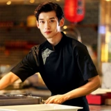 布施衣者 Китайский шеф -повар Работа для мужского отеля ресторан обратно кухня шеф -повара Работа для одежды одежды для настройки с коротким рукавом лето