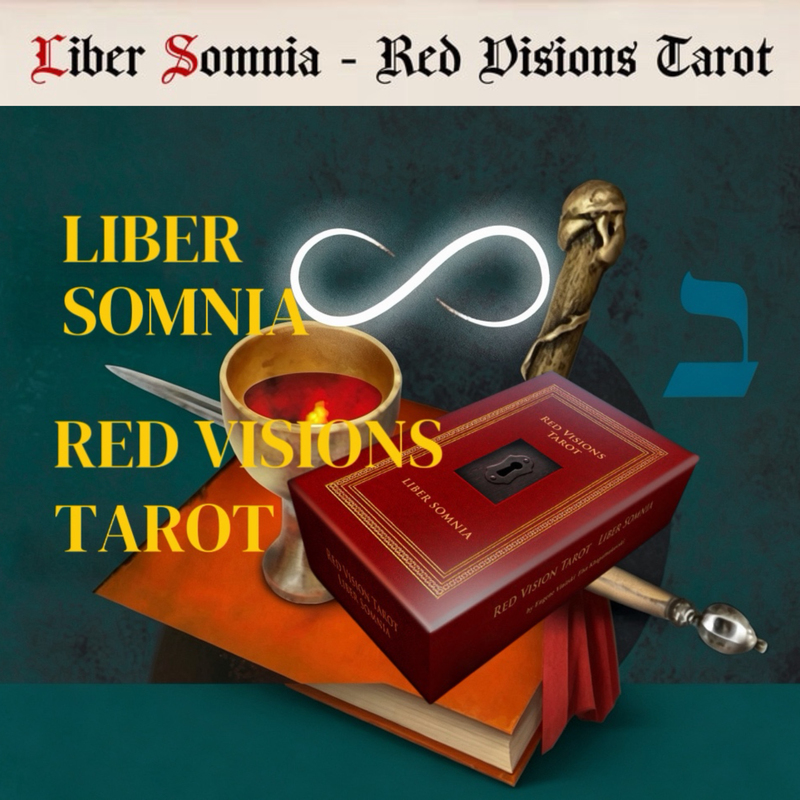 In-Stock Swiss Liber Somnia Red Visions Tarot Dream Book Red Illusion Tarot Cards