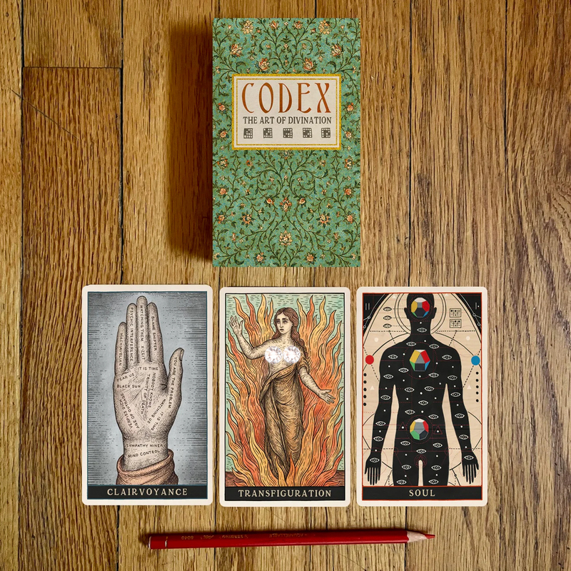 New Codex the Art of Divination, a Divination Art and Spiritual Card Produced by Daniel