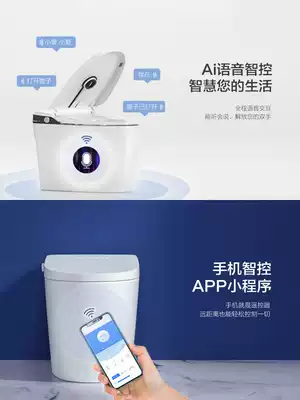Ultraviolet sterilization automatic smart toilet instant heat integrated electric household toilet flusher with water tank