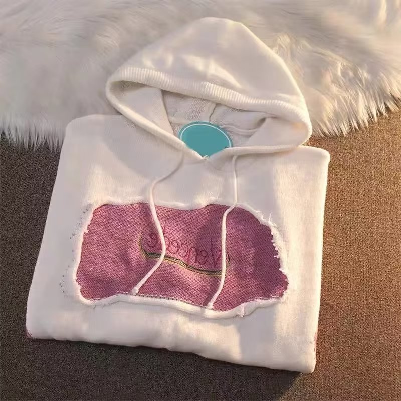 Women's Hoodie Patchwork American Style Autumn Winter Outerwear_voghion.com