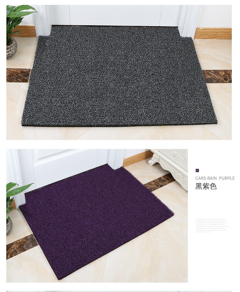 Tuỳ chỉnh dây bao vây pad lối vào thảm chùi chân nhà cửa đến thảm sàn phòng khách thảm bụi nhựa thảm không trơn trượt có thể được cắt - Thảm sàn thảm xốp xpe