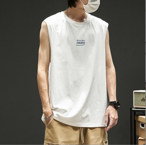 Баскетбольный жилет для тренировок, спортивная футбольная форма, футболка для спортзала без рукавов, в американском стиле, свободный крой, для бега