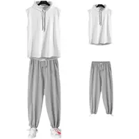 Толстовка с капюшоном без рукавов, штаны