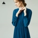 Váy lụa nữ 2019 hè mới hồng dài tay điệu đà eo nặng lụa dài - Sản phẩm HOT thời trang nữ