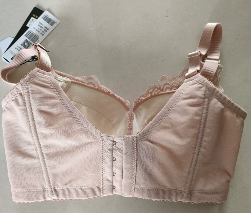 纤妍 The new 0712 mid -cup adjustment underwear exquisite lace silk, the inside of the high -sided soft steel ring