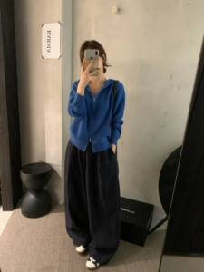 European Style Fashionable Double-Zip Hooded Wool Knit Cardigan for Women, Loose and Lazy Style Sweatshirt Jacket for Autumn and Winter