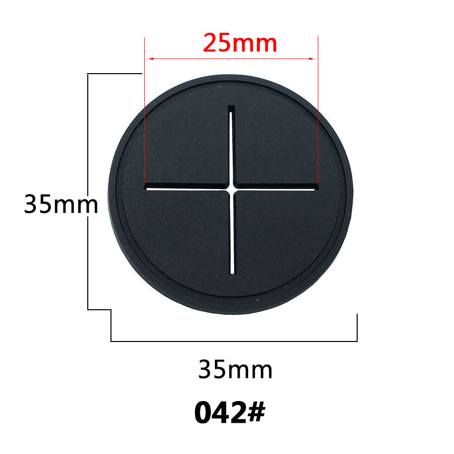Spot PVC headphone logo Diameter 35mm luggage headphone hole brand logo glue mark CD outlet hole