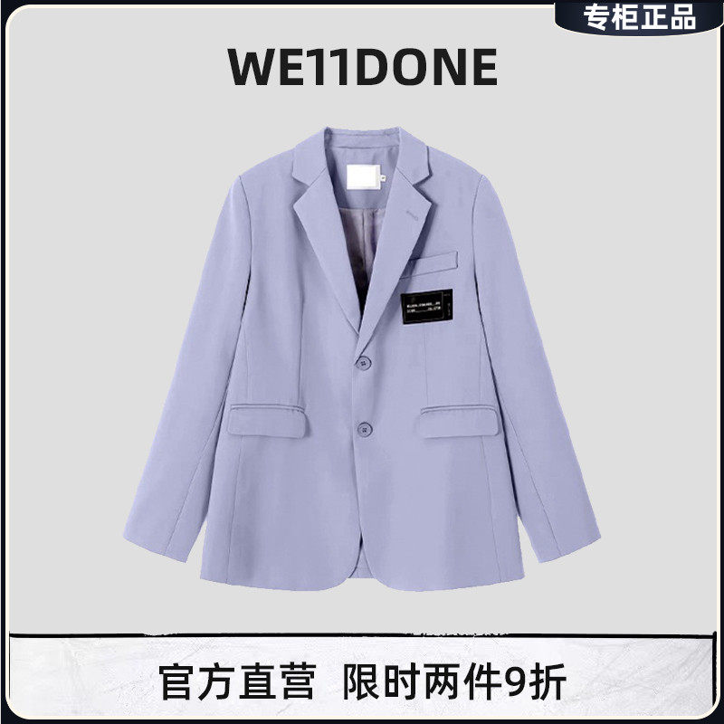 (official website spot) we11done20SS Yang overtakes the same glue card to design LOGO men and women suits jacket tide