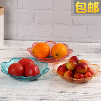 Creative fruit plate home fruit plate living room coffee table plastic candy plate dry fruit plate office snack plate small fruit plate