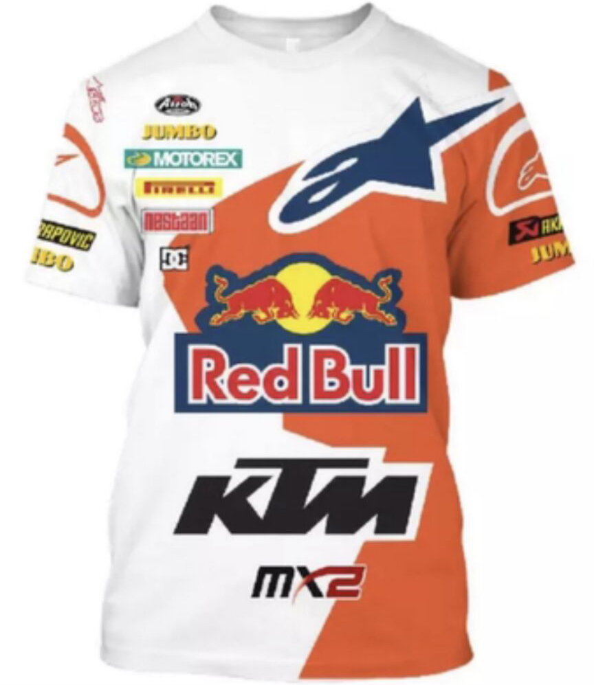 2023 New heat sale MOTOGP races Summer factory uniforms KTM Fleet riding Locomotive Short Sleeve Orange-Taobao