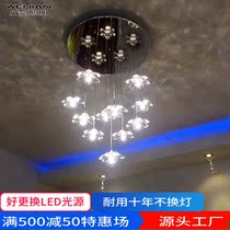 European style personality creative romantic restaurant kitchen primary and secondary bedroom room girl ceiling crystal flower LED light fixture