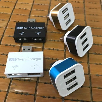 Dual USB Splitter One-To-Two Car Adapter 3Usb Extender Multi-Interface Multi-Port Adapter Expander Three