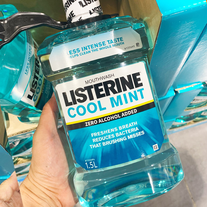 Costco opening guest Kirkland Listerine Listerin Lischdlin ice blue mouthwash 1500ml