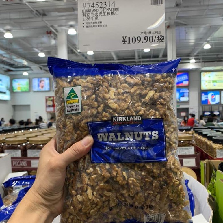 Shanghai costco Kirkland Raw Walnuts Original Shelled Fresh Nut Kernels 1360g