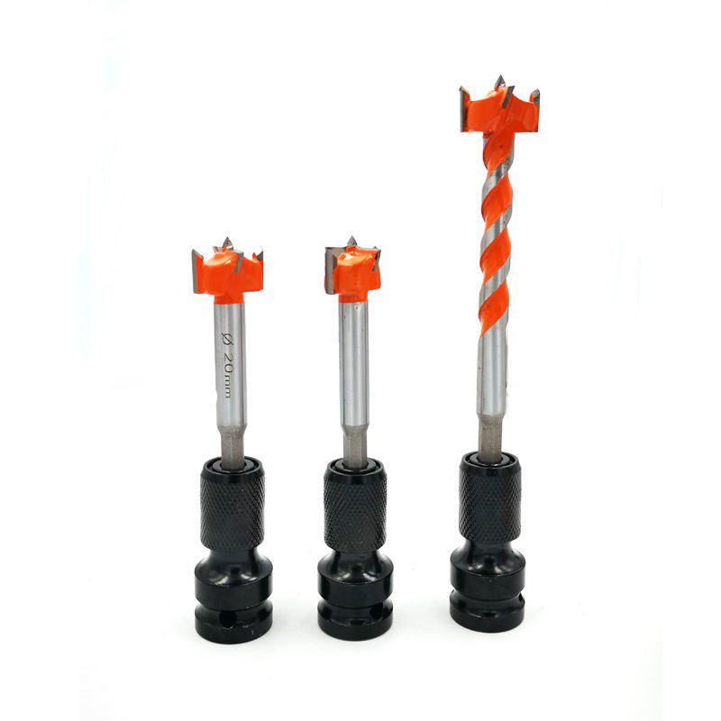 Electric screwdriver drill bit woodworking lengthened twist drill plastic template puncher electric screwdriver conversion head reaming drill bit