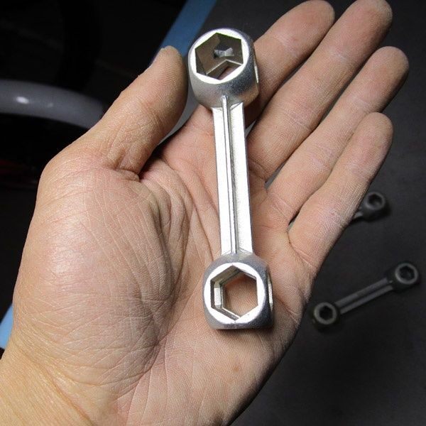 Bicycle emergency wrench travel bicycle multi-function wrench 6-15 bone wrench with 10