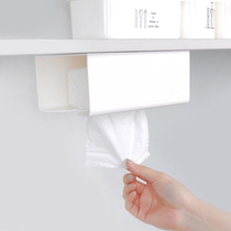 Punch-free tissue box no trace sticker toilet toilet toilet carton wall-mounted kitchen carton garbage bag storage