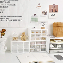 Jiugong grid storage box desktop student ins Wind girl heart hand tent tape jewelry finishing drawer storage box
