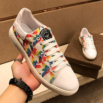 Joint name Liden Armani canvas shoes mens 2021 New printed small white shoes mens casual Joker fashion mens shoes