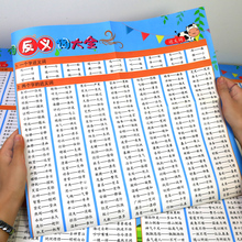 小学生近义词反义词大全挂图成语墙贴