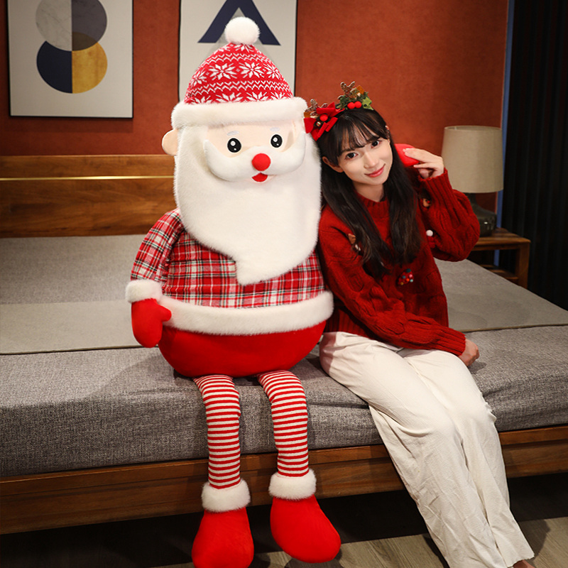 かわいい特大サンタクロース人形ぬいぐるみ人形ラグドール子供へのプレゼントクリスマスデコレーション