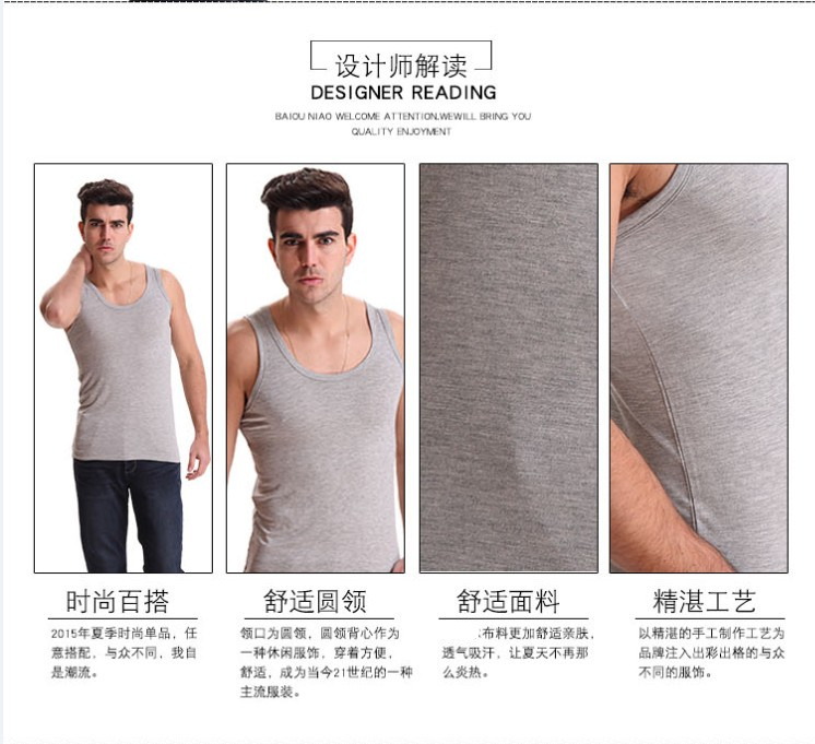 Áo vest nam size lớn Mùa hè cộng với phân bón XL cho nam thêm vải cotton Lycra rộng quần áo big size nam