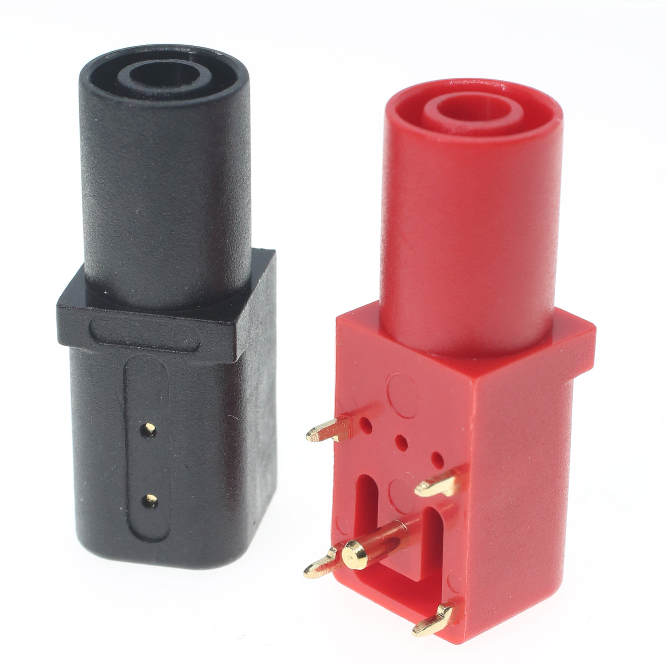 BS7350镀金90度4mmPCB插座4mm Right Angle Safety PCB Socket