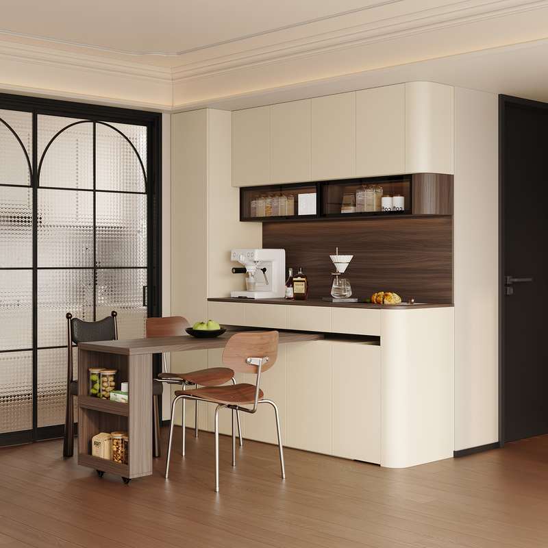 Medieval-Style Sideboard Against the Wall Integrated Storage Cabinet Small Apartment Foldable Rotating Dining Table Storage Cabinet Living Room Tea Cabinet Medieval-Style Sideboard Against the Wall Integrated Storage Cabinet Small Apartment Foldable Rotating Dining Table Storage Cabinet Living Room Tea Cabinet