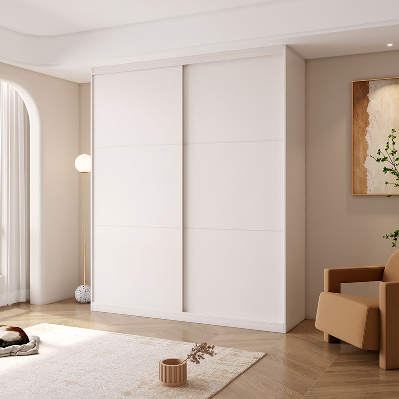 Yixue pull door wardrobe home bedroom cloakroom sliding door simple children's wardrobe custom cabinet storage wardrobe