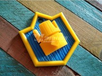 Royal Crown Shield COCCOR Key Circle Two color HD printing 3D printing   Shadzabi tribe