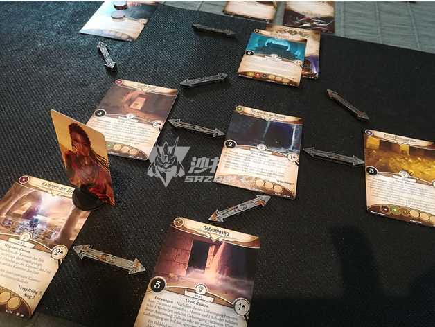 Magic Town terrified Arkham horror LCG card with card association arrowhead The Sharabi tribe