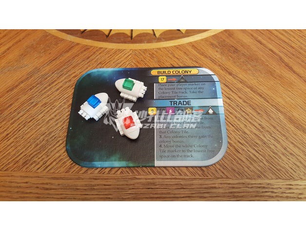 Terraforming Mars Mars Transforms Trade Ship Model token ▲ Shazabi Tribe