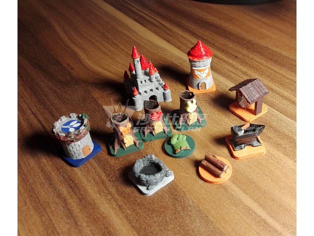 Root Table Tours 3D Token Props Chess Accessories Perimeter