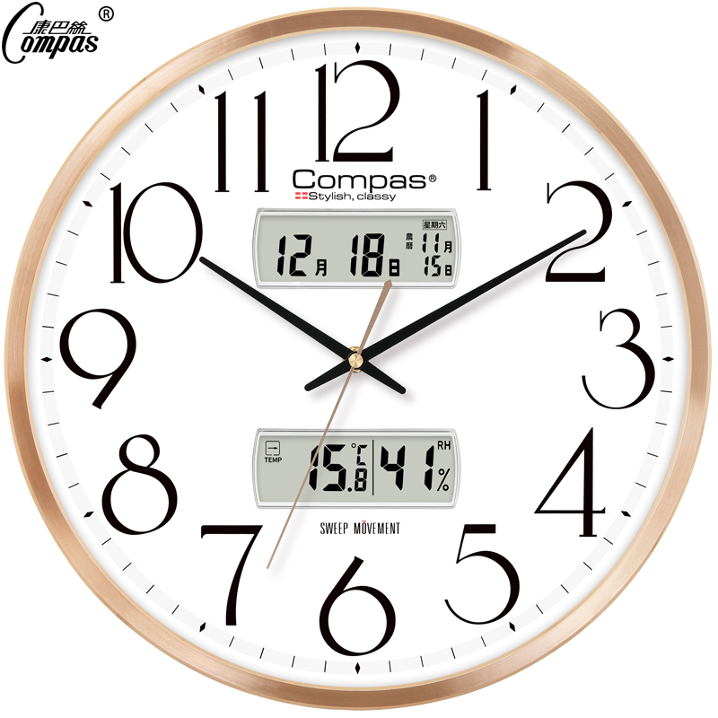 Conbasila Living Room Mute Hanging Bell Atmosphere Fashion Hanging Watch Creative Modern Watch Brief Brief Home Quartz Clock Clock