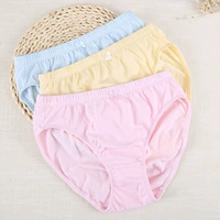 Quần lót bướm Anfen nữ đích thực 100% cotton cao eo và trung niên mẹ già quần ngắn màu cotton 1131 quan lot dep