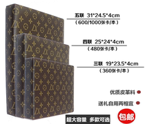 Business card holder book this business large capacity 1000 loose leaf card holder 600 a4 men and women Fashion card storage book