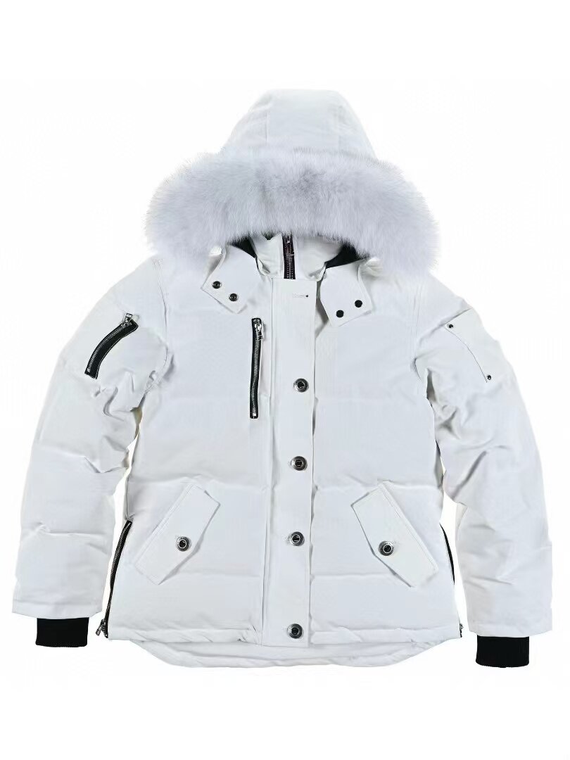 Winter Fox Fur Hooded 3Q Down Jacket Women Palm Moose 2