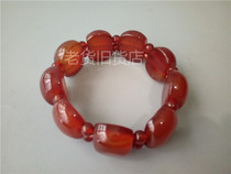 Antique Jade bag really natural red agate bracelet womens bracelet punch Special