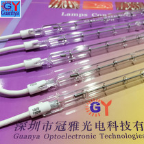 750W transparent near infrared heating lamp PETP bottle blowing machine irlamp 254MM quartz halogen infrared lamp