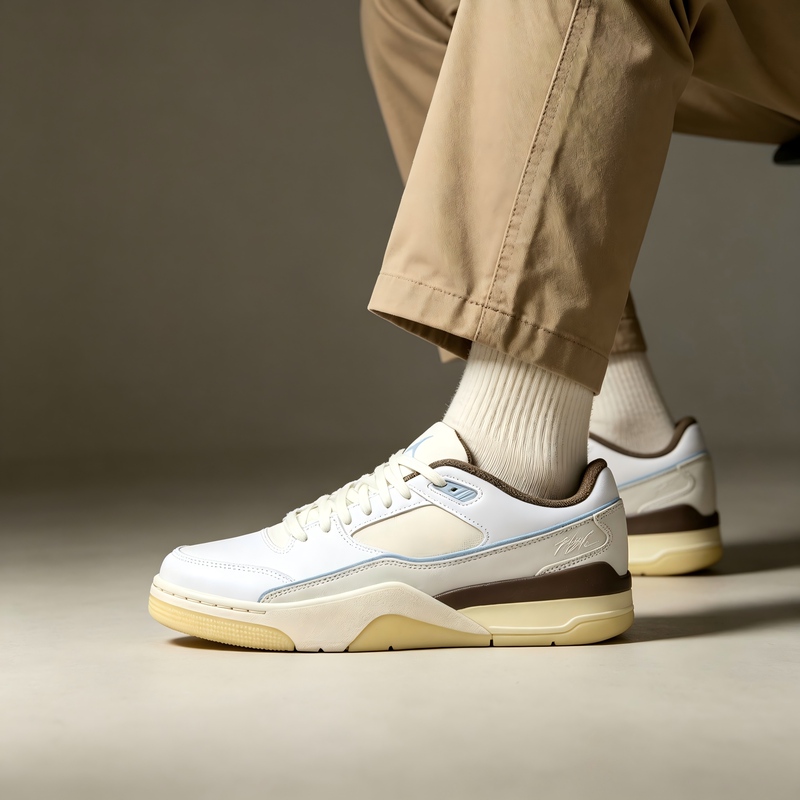 Jordan Flight Court Comfortable and Versatile Low-Top Retro Basketball Shoes for Men in Off-White Ib8858-141 Jordan Flight Court Comfortable and Versatile Low-Top Retro Basketball Shoes for Men in Off-White Ib8858-141