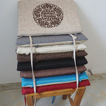 Student Mat Anti-Slip Classroom Stool Mat Chinese Linen Cushion Summer Cold Chair Cushion Sponge Thickening Custom Foldable Mat