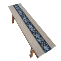 Chinese linen length bar stool cushion changing shoes stool benches cushions sponge circle chair cushions sofa cushion customizable minimalist modern