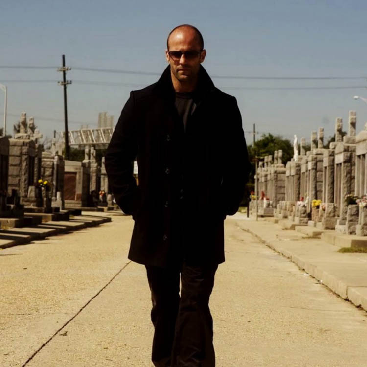 Movie """" Mechanic: Resurrection"" Jason Stanon Pea Coat Men's Padded Wool Long Coat Trendy